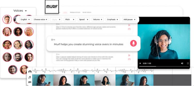 Murf.ai cung cấp trình tạo giọng nói AI linh hoạt