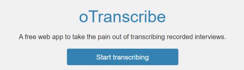 OTranscribe